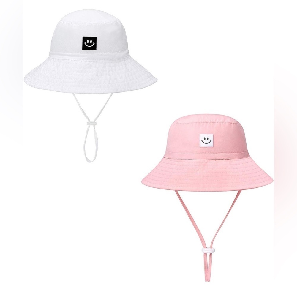 Baby Sun Hat Smile Face Toddler UPF 50+ Sun Protective Bucket hat (C2)